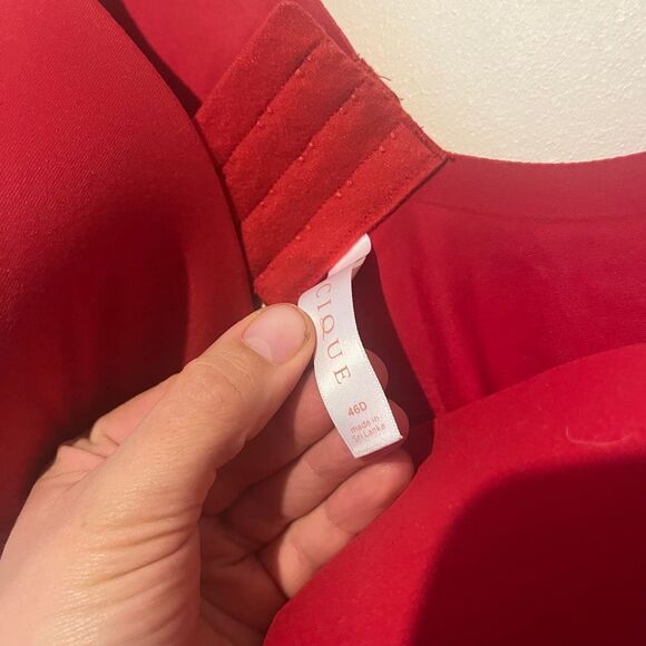 Cacique Red underwire bra 46D plus size - Picture 6 of 7